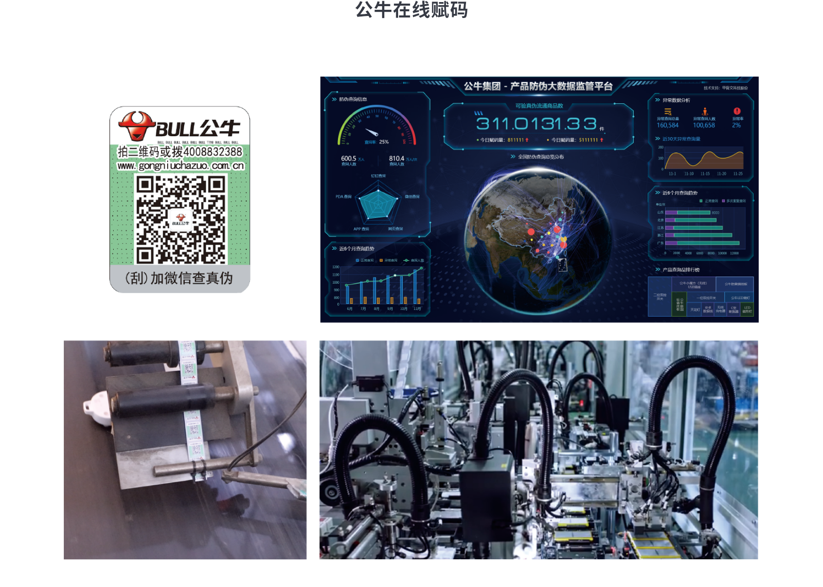 公牛防伪码、大数据监管平台以及数字化生产