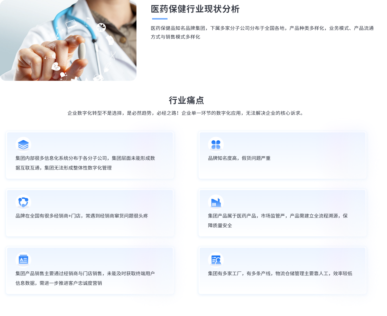 医药保健一物一码防伪防窜货溯源行业现状分析以及医药保健行业存在的痛点